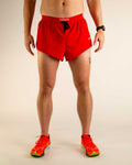 Men's Red 2" DS Split Shorts