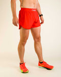 Men's Red 4" Half Split Shorts