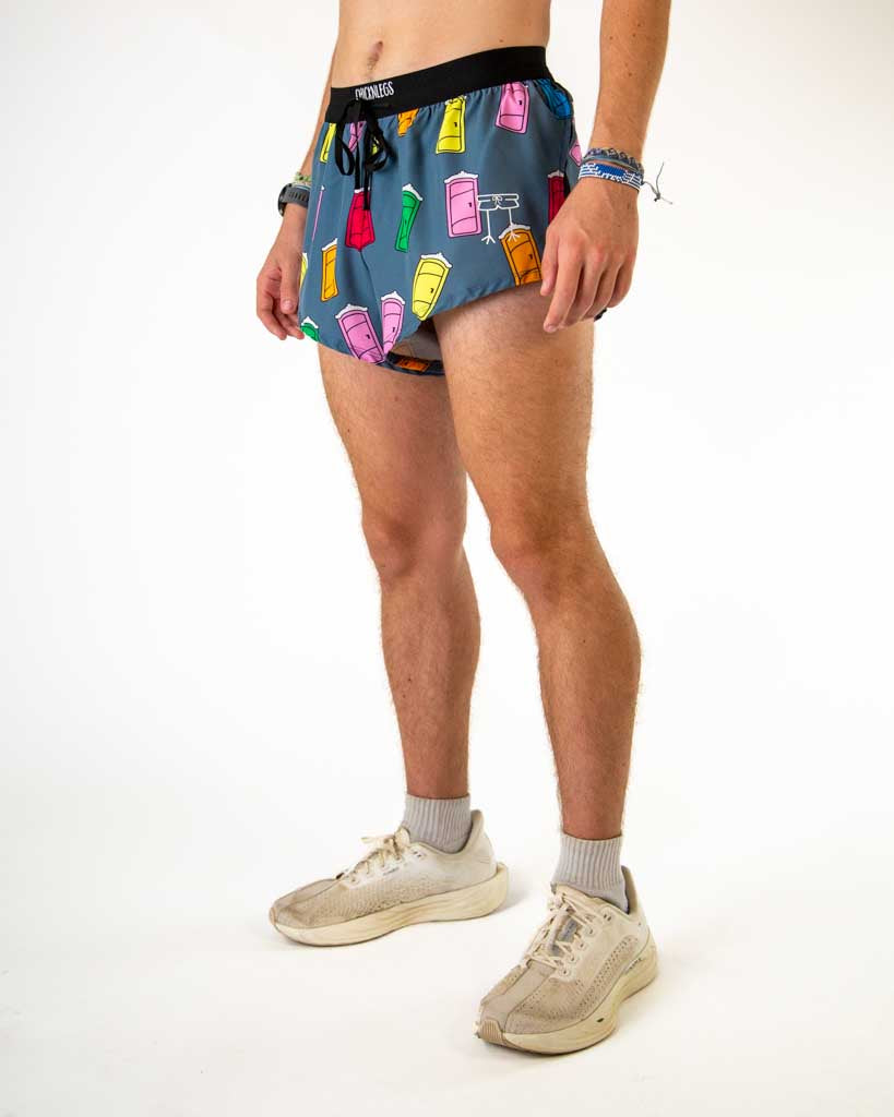 Men's Porta Potty 2" DS Split Shorts
