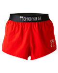 Men's Red 2" Split Short