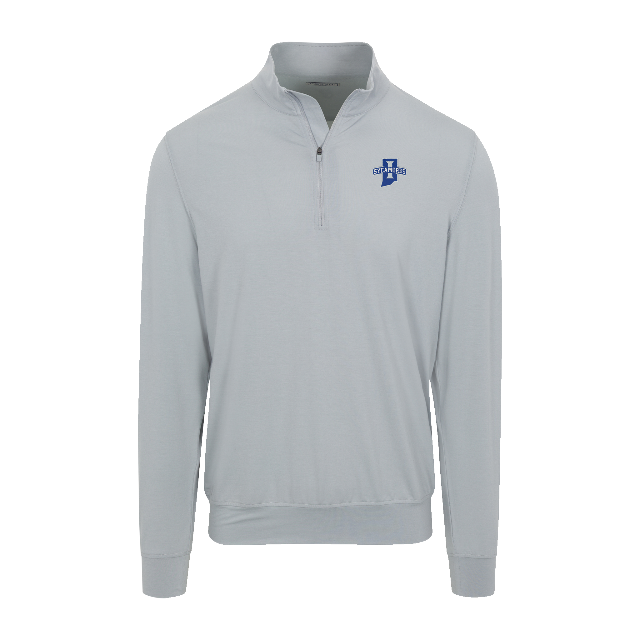 Indiana State Velocity Performance Quarter Zip Light Grey