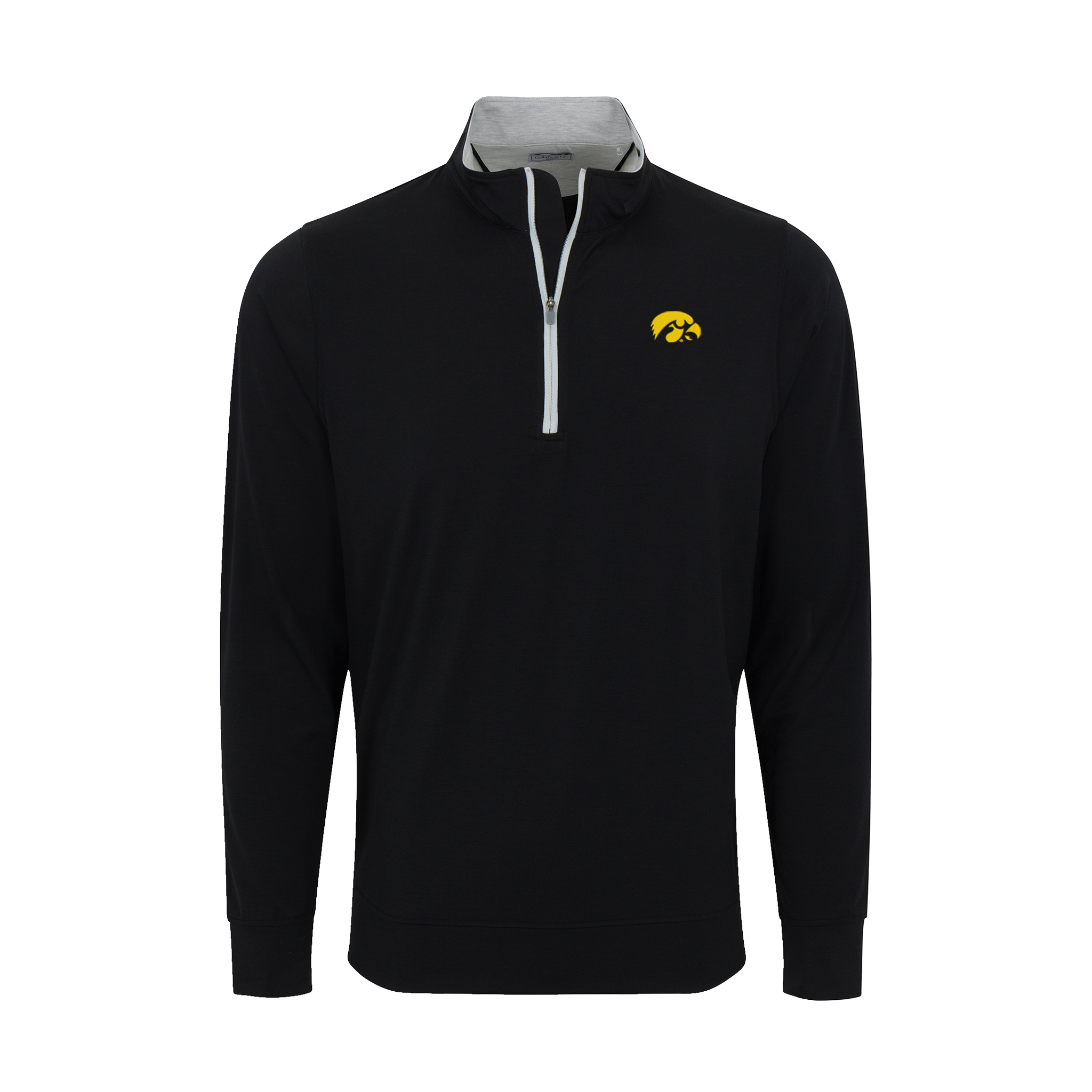 Iowa DriRelease® Performance Pullover Black with Light Grey Trim