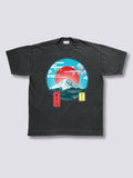 Front Print - Mount Fuji Vintage T-Shirt