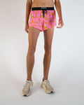 Men's Pink Bananas 2" DS Split Shorts