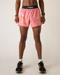 Men's Pink Bananas 4" Half Split Shorts