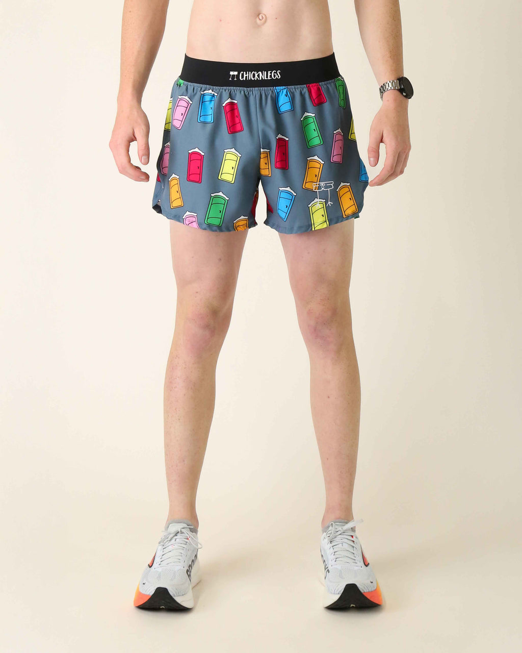 Men's Porta Potty 4" Half Split Shorts