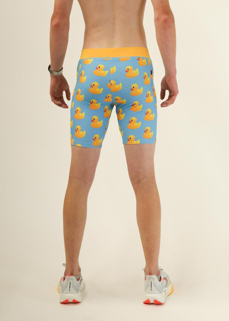 Men's Rubber Ducky 8" Half Tights