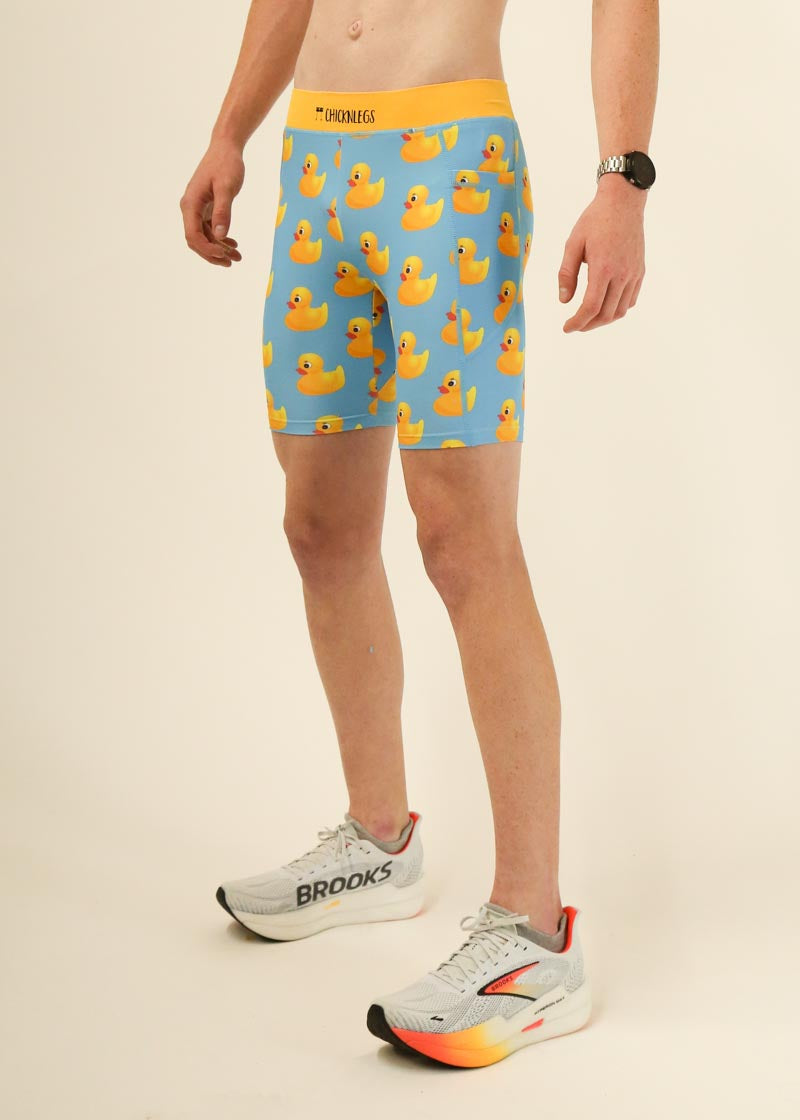 Men's Rubber Ducky 8" Half Tights