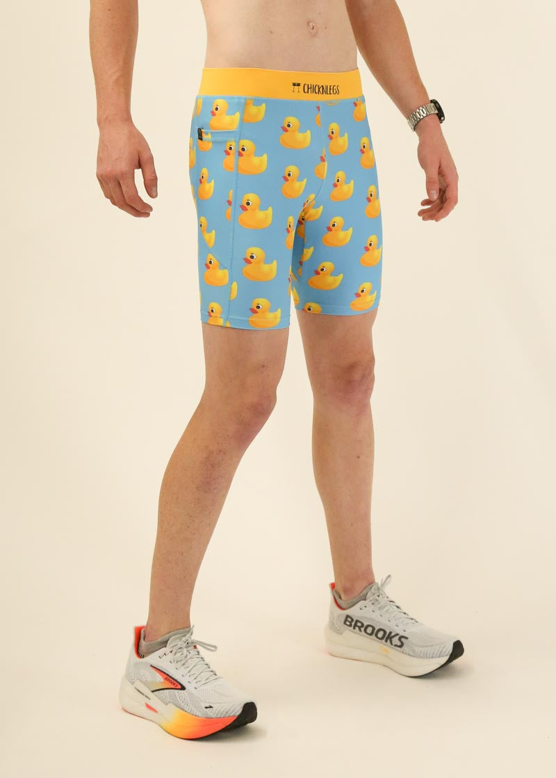 Men's Rubber Ducky 8" Half Tights