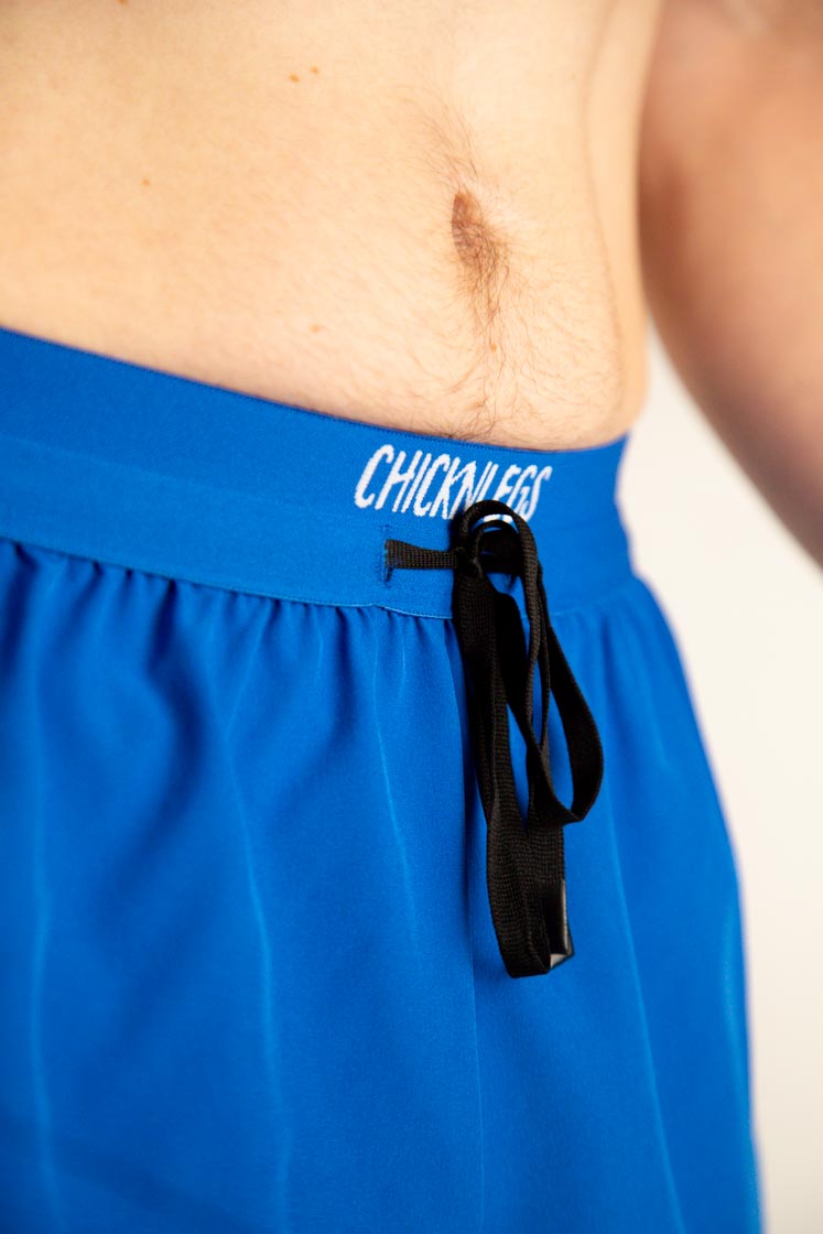 Men's Royal Blue 2" DS Split Shorts