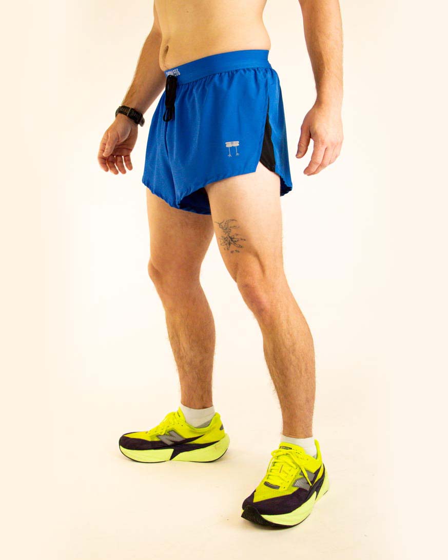 Men's Royal Blue 2" DS Split Shorts