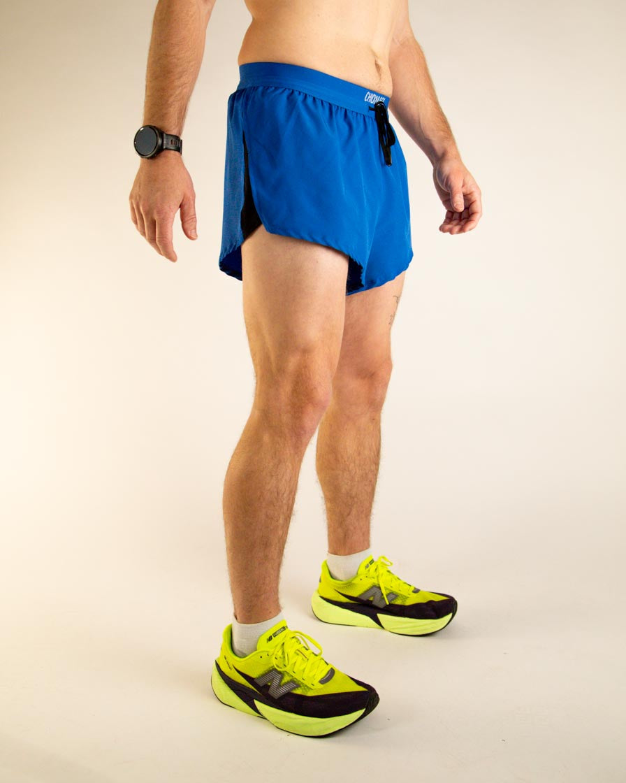 Men's Royal Blue 2" DS Split Shorts